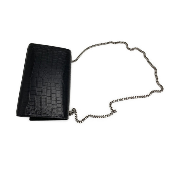 Saint Laurent Paris Kate Tassel Chain Shoulder Curco Style Leather Black - Picture 9 of 9